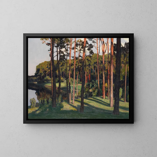 Moeraslandschap - Walter Leistikow — ingelijst kunstwerk aan de muur