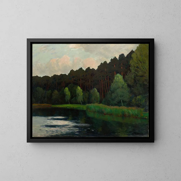 Lac de Müritz - Walter Leistikow — ingelijst kunstwerk aan de muur
