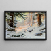 Winter Sun Painting - Walter Moras — framed artwork on a wall