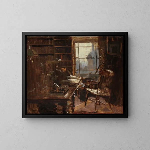 L'Étude de Charles Bradlaugh - Walter Richard Sickert — ingelijst kunstwerk aan de muur