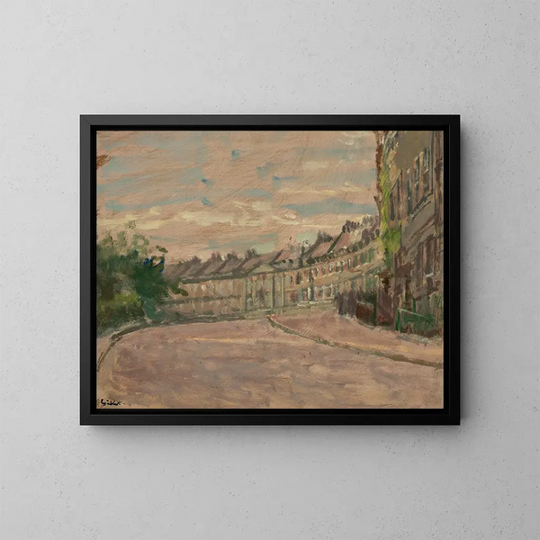 Crescent Lansdown à Bath - Walter Richard Sickert — ingelijst kunstwerk aan de muur