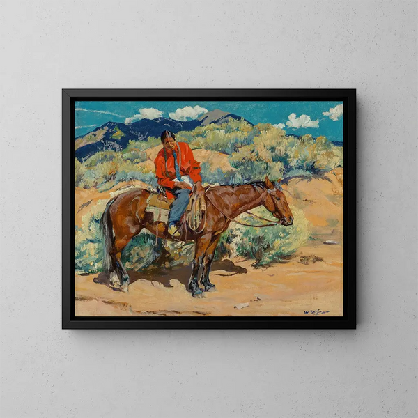 Op je gemak - Walter Ufer — ingelijst kunstwerk aan de muur