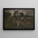 Approchant du bourg - Walter Withers — ingelijst kunstwerk aan de muur