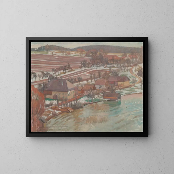 Unterbuchberg aan het begin van de lente - Walther Gamerith — ingelijst kunstwerk aan de muur