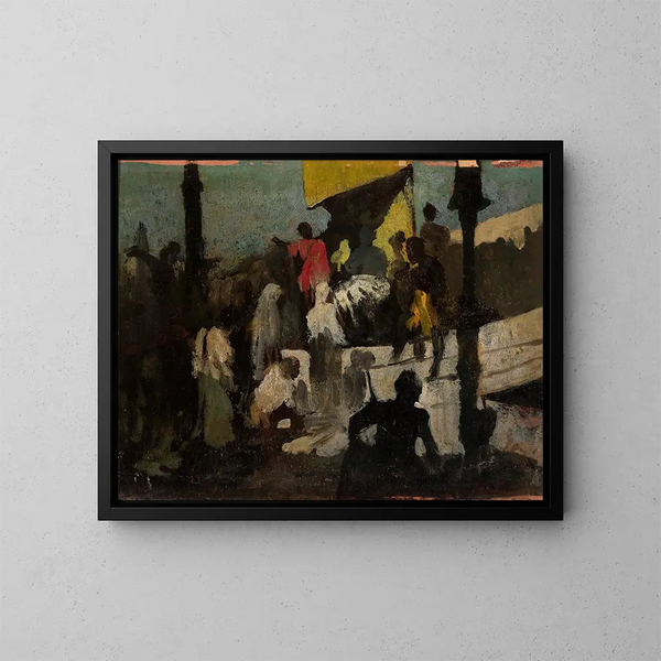 Schets van een Romeins amfitheater - Wandalin Strzałecki — ingelijst kunstwerk aan de muur