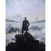 Reproductie van het schilderij De reiziger die uitkijkt over een zee van wolken - Caspar David Friedrich