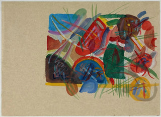 Wassily Kandinsky - Aquarell Mit Wald und Regenbogen.webp