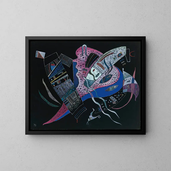 Concentratie - Wassily Kandinsky — ingelijst kunstwerk aan de muur