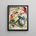 van het projectbeeld met een witte rand I - Wassily Kandinsky — ingelijst kunstwerk aan de muur