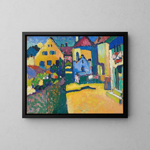 Allée verte à Murnau - Wassily Kandinsky — ingelijst kunstwerk aan de muur