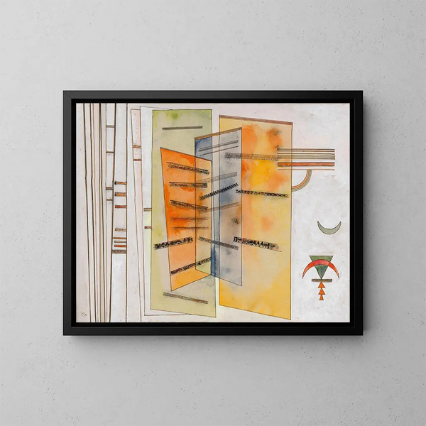 Aan beide zijden - Wassily Kandinsky — ingelijst kunstwerk aan de muur