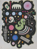 Zwart tweede - Wassily Kandinsky — weergave van het kunstwerk