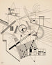 ongetiteld schilderij (hoofdlettergebruik) - Wassily Kandinsky — weergave van het kunstwerk