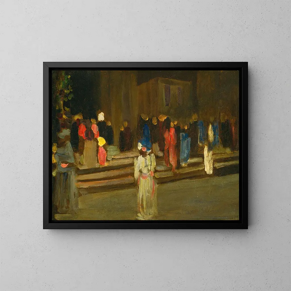 Ingang van het park van Saint-Cloud - Wassily Kandinsky — ingelijst kunstwerk aan de muur