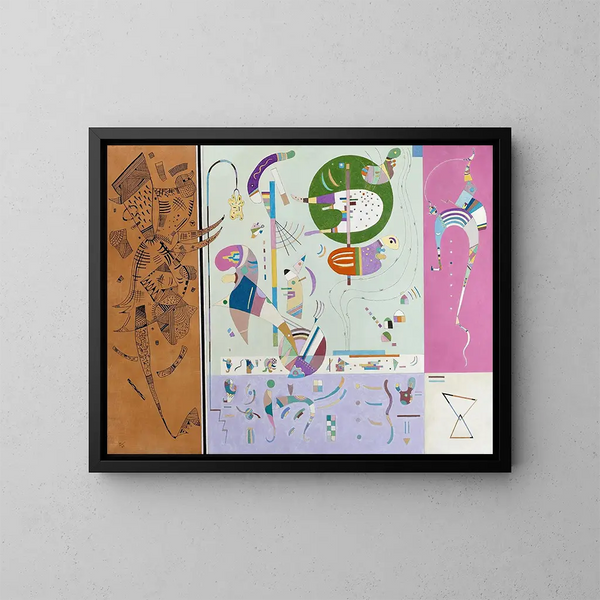 Partijen Diversen - Wassily Kandinsky — ingelijst kunstwerk aan de muur