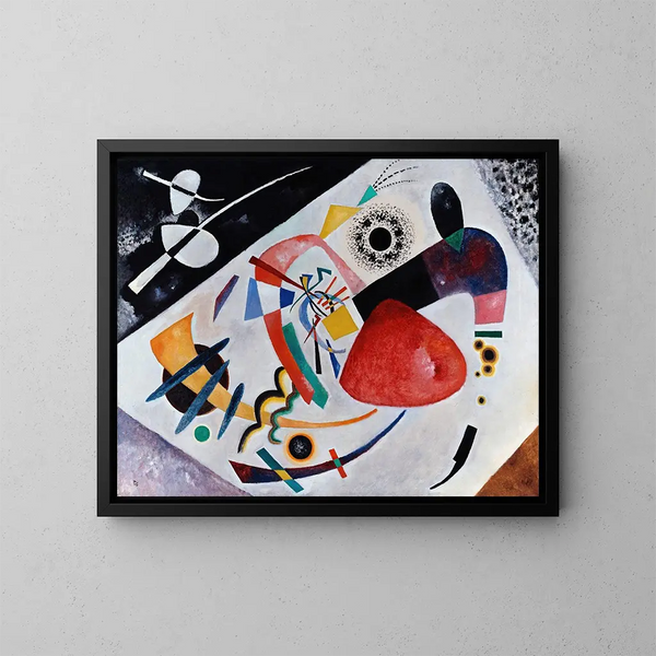 Tache rouge II - Wassily Kandinsky — ingelijst kunstwerk aan de muur