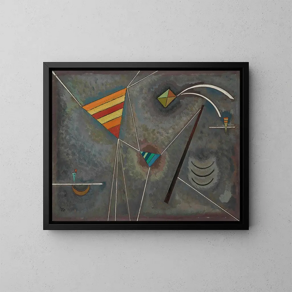 Reliure blanche - Wassily Kandinsky — ingelijst kunstwerk aan de muur