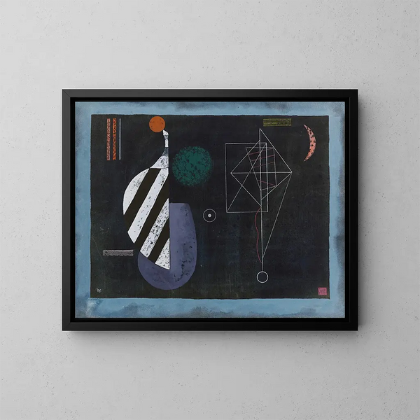 Alliantie te Twee - Wassily Kandinsky — ingelijst kunstwerk aan de muur