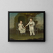 Two Children from the Kuenzer Family - Wendelin Moosbrugger — framed artwork on a wall