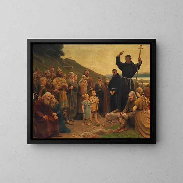 Ansgar - Wenzel Tornow — ingelijst kunstwerk aan de muur