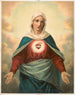 Maria met het embleem van het hart op de borst - Werner & Company — weergave van het kunstwerk