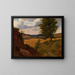 Studie van een landschap met boom in een veld - Werner Holmberg — ingelijst kunstwerk aan de muur