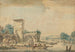 Landschap met rivier en een boot - Wigerus Vitringa — weergave van het kunstwerk