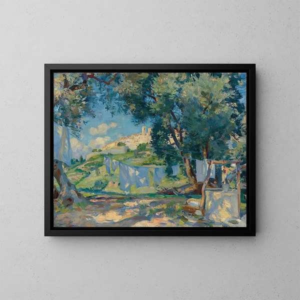 Een lichte bries in Provence - Wilfrid Gabriel de Glehn — ingelijst kunstwerk aan de muur