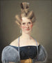 Marie Raffenberg, de verloofde van de kunstenaars - Wilhelm Bendz — weergave van het kunstwerk