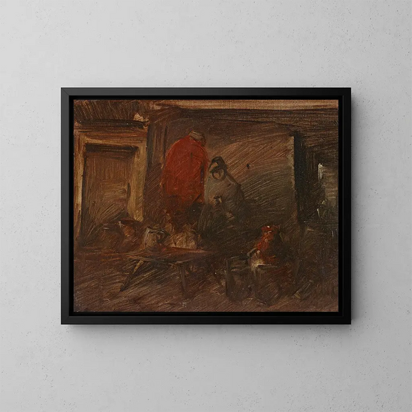 Auberge hollandaise - Wilhelm Busch — ingelijst kunstwerk aan de muur