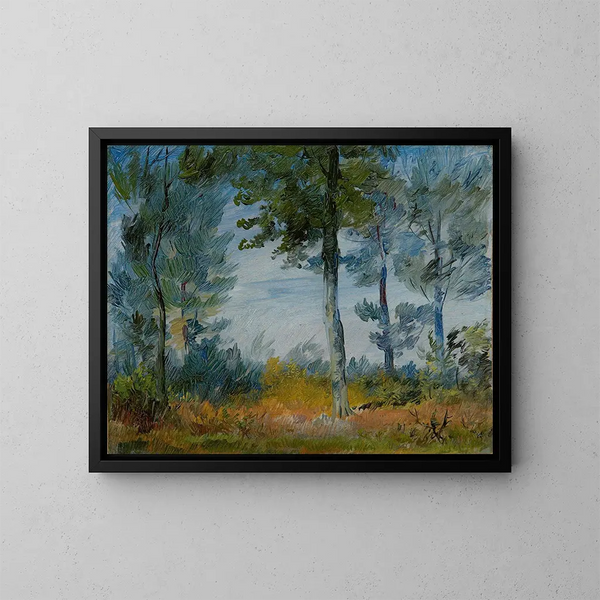 Bosrand - Wilhelm Busch — ingelijst kunstwerk aan de muur