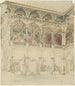 Binnenplein van de Kunstacademie van Parijs - Wilhelm Cornelis Bauer — weergave van het kunstwerk