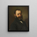 herenportret - Wilhelm Dürr — ingelijst kunstwerk aan de muur