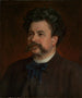 van het portret van de schilder Albert Obermüller - Wilhelm Füssli — weergave van het kunstwerk