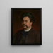 van het portret van de schilder Albert Obermüller - Wilhelm Füssli — ingelijst kunstwerk aan de muur