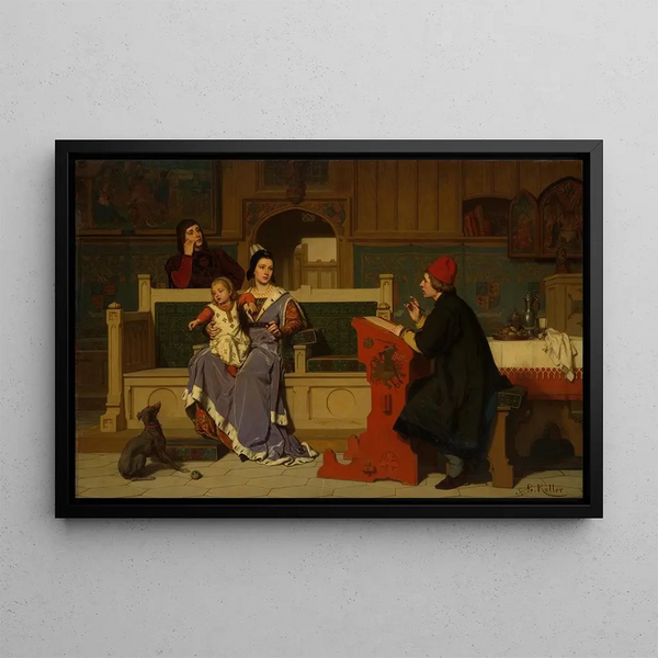 Wilhelm Koller - Hugo van der Goes Painting the Portrait of Mary of Burgundy.webp