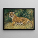 Tijger in alarm - Wilhelm Kuhnert — ingelijst kunstwerk aan de muur