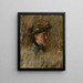 Head of Girl - Wilhelm Leibl — framed artwork on a wall