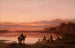 Landschap bij zonsondergang - Wilhelm Leopolski — weergave van het kunstwerk