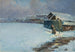 Winteravond in München - Wilhelm Ludwig Lehmann — weergave van het kunstwerk