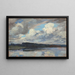 Atmosfeer met bewolkte lucht aan de Chiemsee - Wilhelm Ludwig Lehmann — ingelijst kunstwerk aan de muur