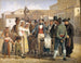 Een bedrieger die schoensmeer verkoopt op de piazza Barberini in Rome - Wilhelm Marstrand — weergave van het kunstwerk