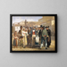 Een bedrieger die schoensmeer verkoopt op de piazza Barberini in Rome - Wilhelm Marstrand — ingelijst kunstwerk aan de muur