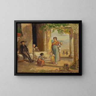 Wilhelm Marstrand - Child learning to walk.webp