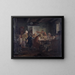 van het Collège politique, naar de Acte I, Scène 2 van La Tinker politique van Ludvig Holberg - Wilhelm Marstrand — ingelijst kunstwerk aan de muur