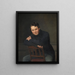 Gottlieb Bindesbøll, Deense architect - Wilhelm Marstrand — ingelijst kunstwerk aan de muur