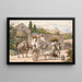 Landbouwers op weg naar Rome - Wilhelm Marstrand — ingelijst kunstwerk aan de muur