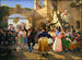 Romaanse schilderij verzameld voor het feest in een osteria - Wilhelm Marstrand — weergave van het kunstwerk