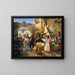 Romaanse schilderij verzameld voor het feest in een osteria - Wilhelm Marstrand — ingelijst kunstwerk aan de muur