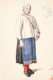 Young Swedish Peasant Girl Standing - Wilhelm Marstrand — artwork view